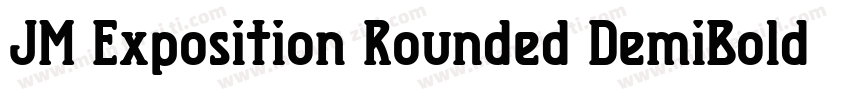 JM Exposition Rounded DemiBold字体转换